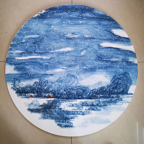 黎文作品 《冰天雪地也宿营》